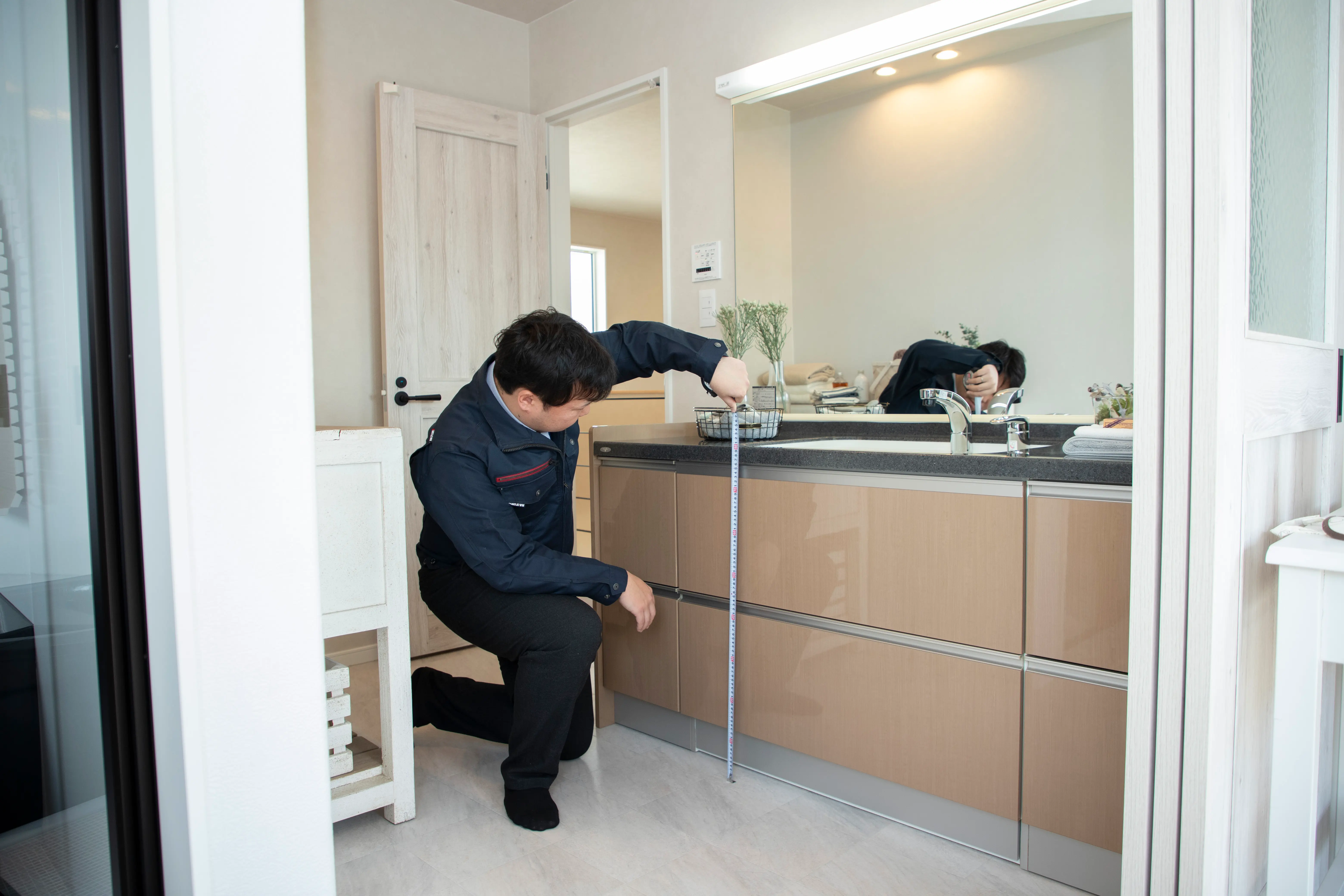 リノベの流れ: 現場調査・モデルルームご案内